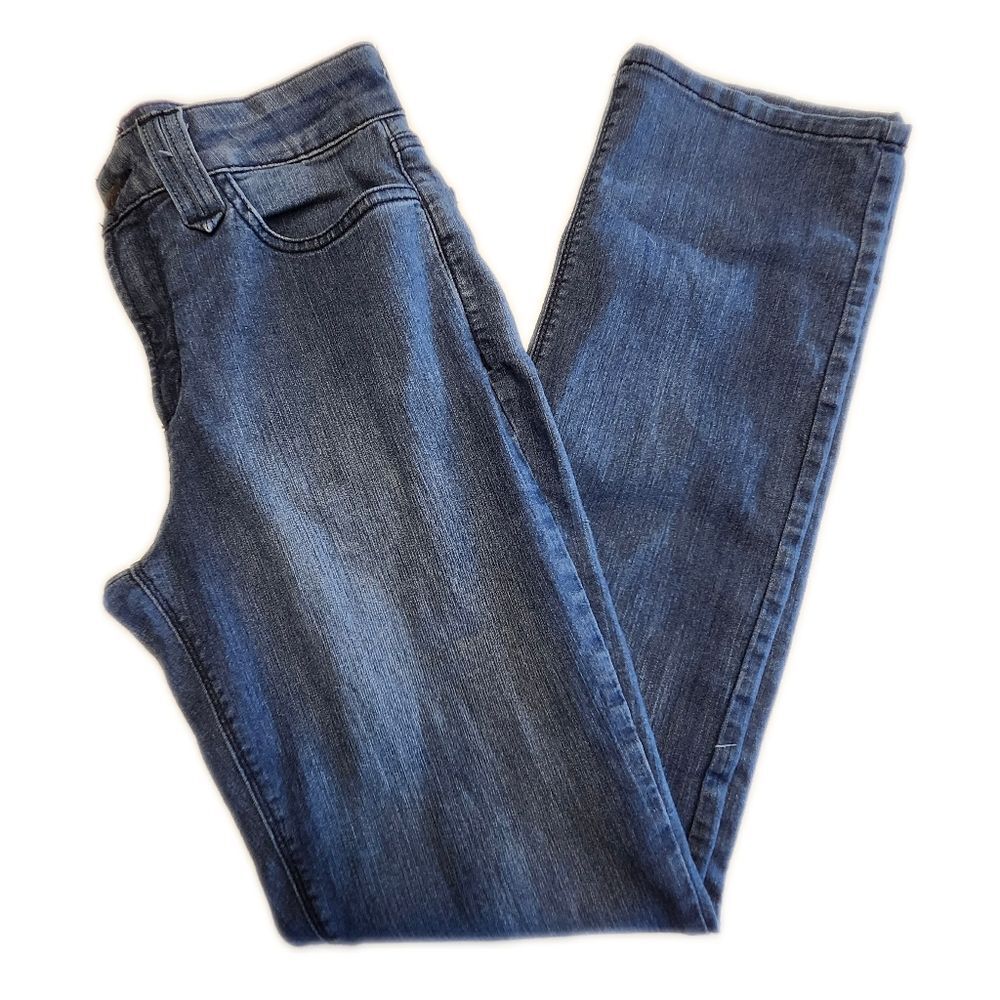 NYDJ (Not Your Daughter's Jeans) Straight Leg Jeans, Mid Rise, Medium Blue, 8